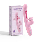 Vibrator USB din silicon cu trei funcții, impermeabil, seria B Lyla