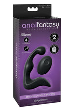 Masaj de prostată Anal Fantasy Elite P Spot Pro cu telecomandă, negru