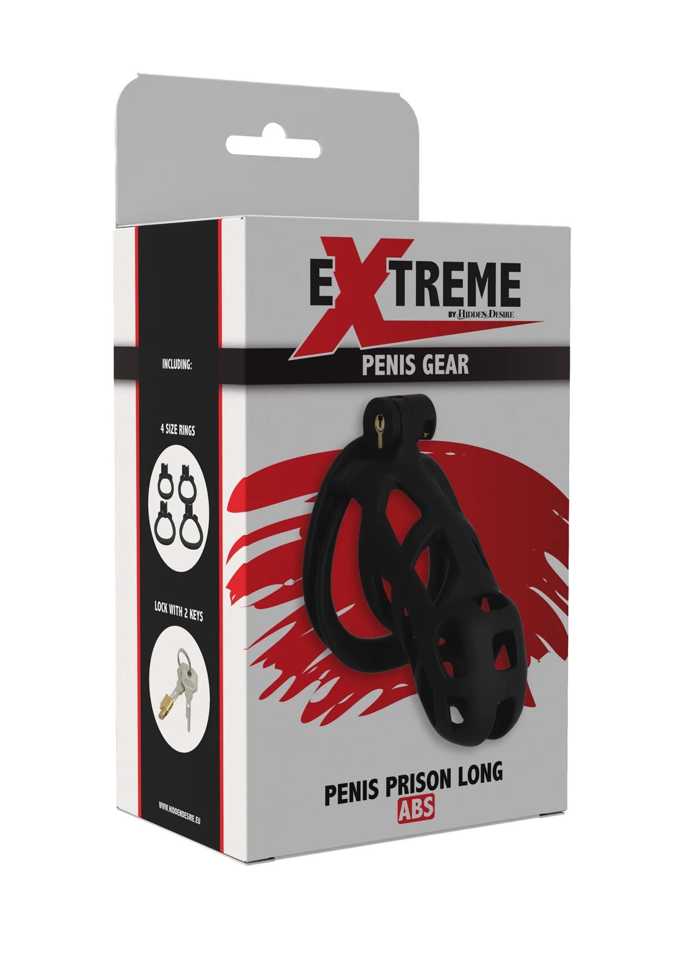 Penis Prison Hidden Desire Cușcă pentru penis Neagră 11 cm