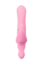 Vibrator rotativ JOS Twistme Iepuraș, silicon roz, USB, 19,5 cm