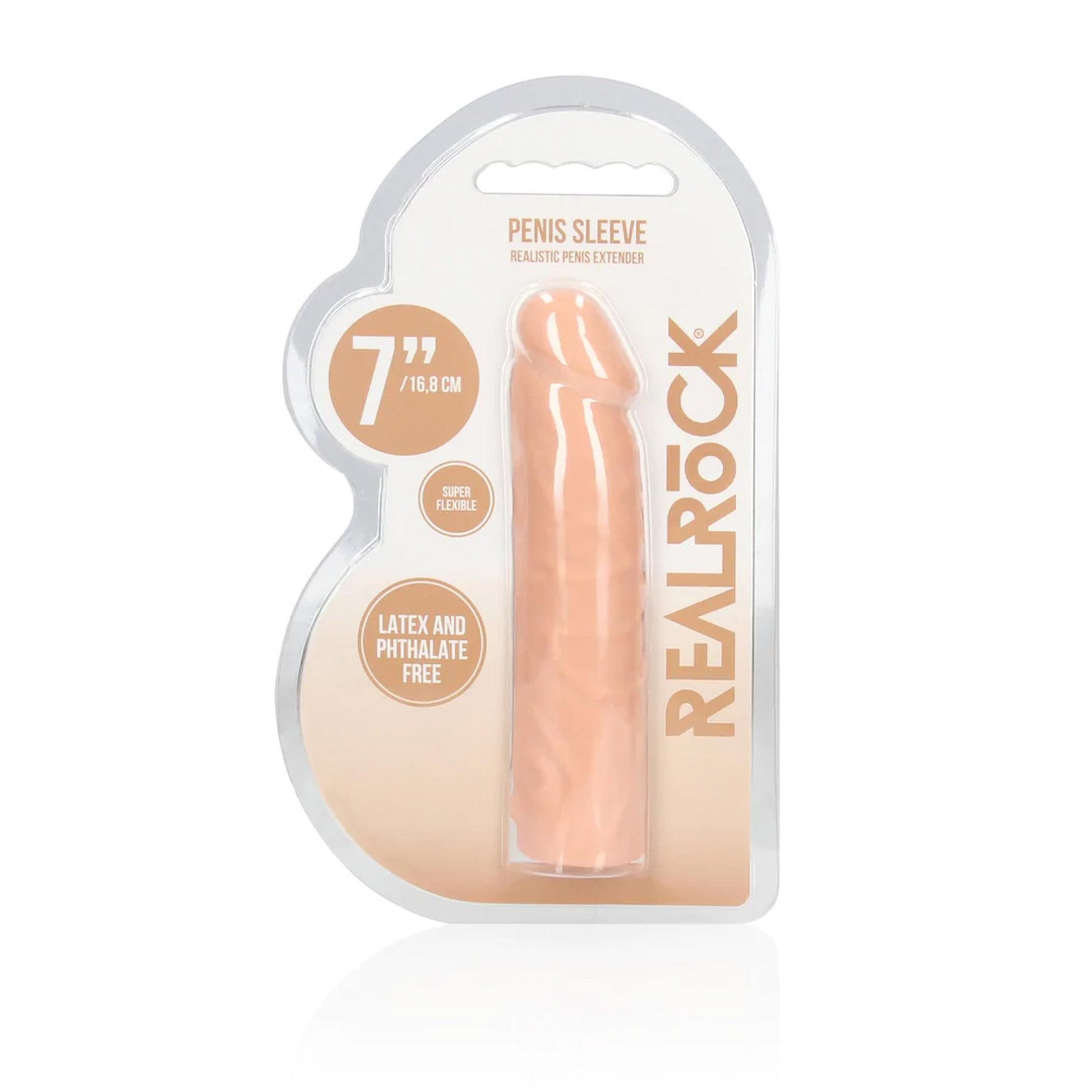 Proteză de penis RealRock TPE 17 cm