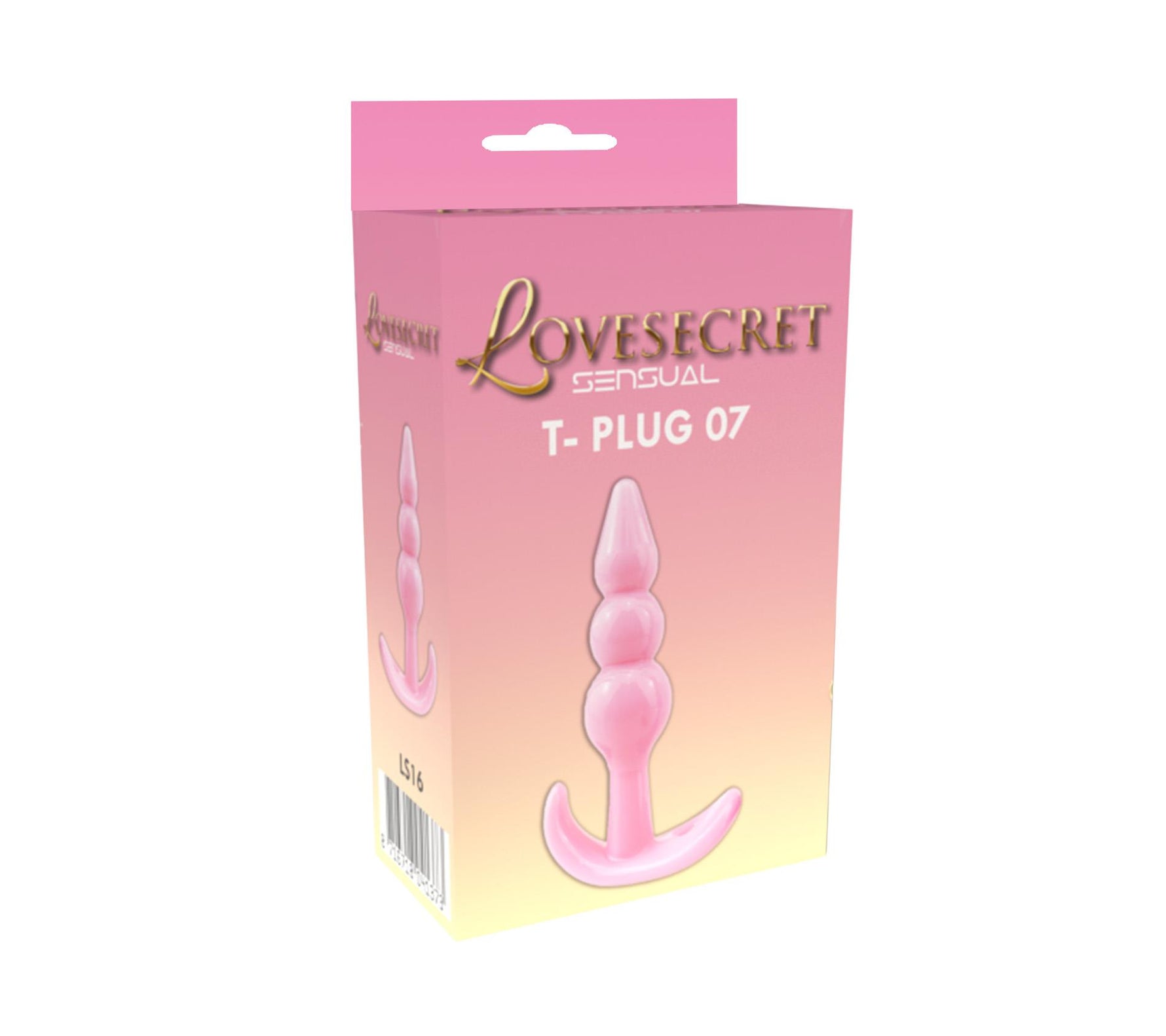 Plug anal Lovesecret T Plug 07 roz 9 cm