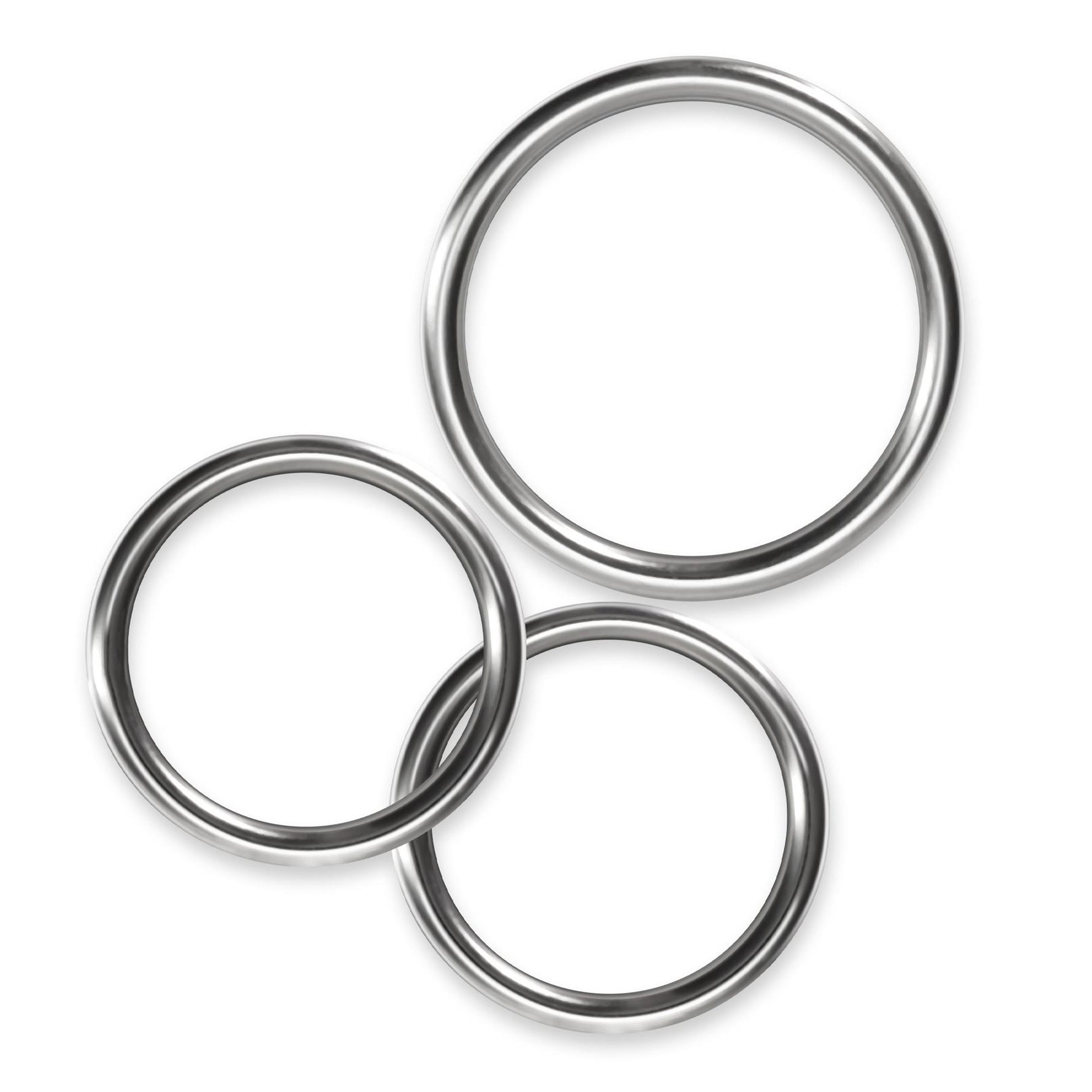 Set de 3 inele metalice Crushious Metaleros 3,85 cm