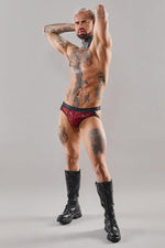 Regnes Fetish Planet chiloți jockstrap tul zebră S