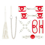 Set BDSM medical Kinky Care Bedroom Fantasies, alb, 8 buc.