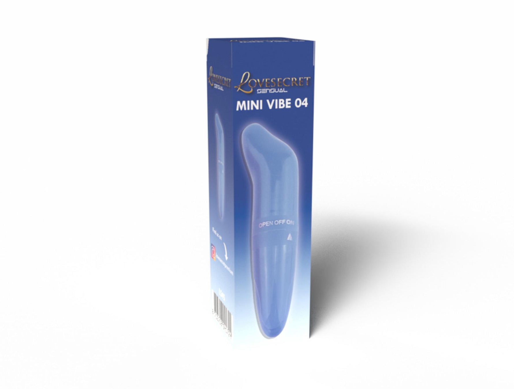 Vibrator Lovesecret Mini pentru Punct G, Albastru, cu AAA