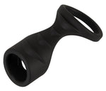Manșetă penis Erecto din silicon cu inel testicular 8 cm