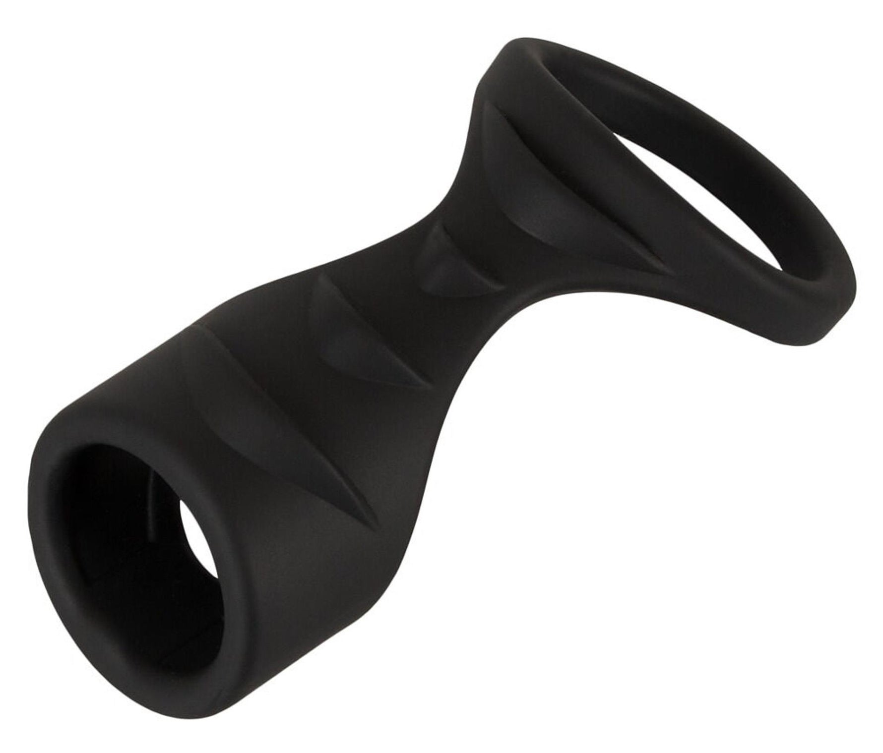 Manșetă penis Erecto din silicon cu inel testicular 8 cm