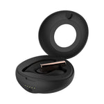 Vibrator portabil Rosy Gold cu carcasă de încărcare, negru