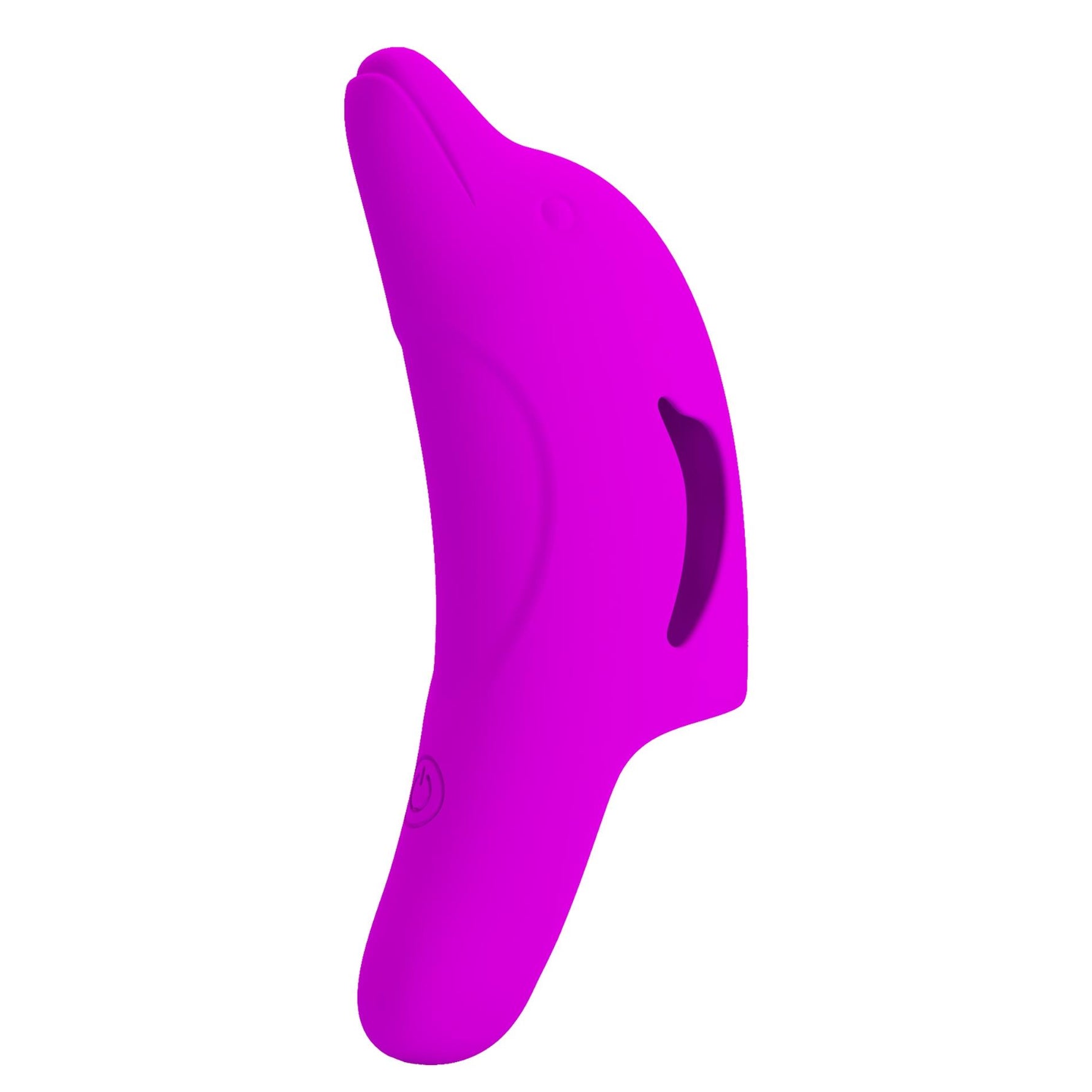 Vibrator pentru deget Pretty Love Delphini din silicon, 10 funcții