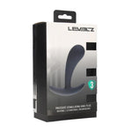 Levelz M Masaj vibrant pentru prostată din silicon, negru, 12,5 cm