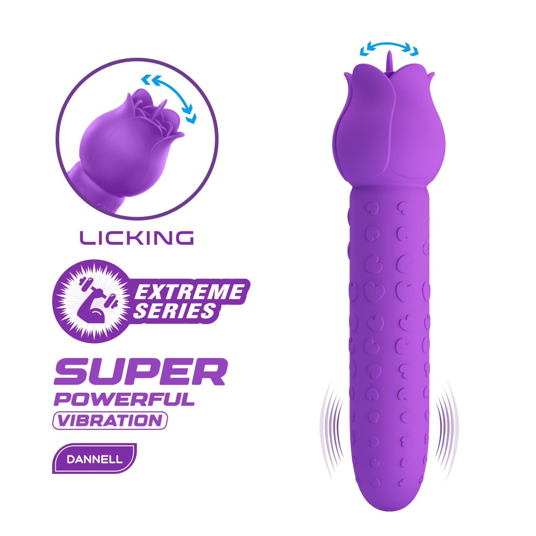 Vibrator stimulator clitoridian Pretty Love Dannell Extreme