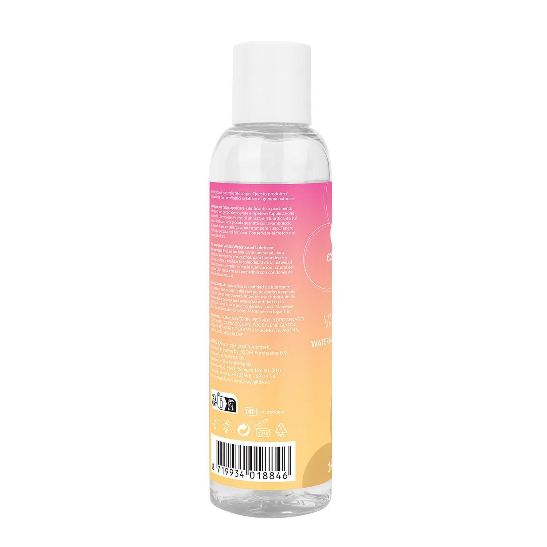 Lubrifiant pe bază de apă EasyGlide Vanilla 150 ml