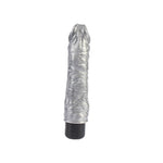 Vibrator realist Chubby Beau Silver, argintiu, 22 cm, DarkMuscle