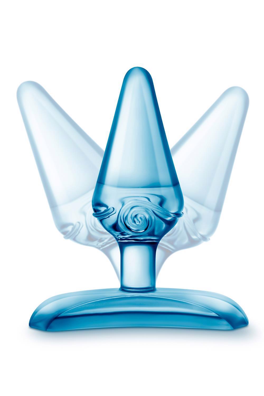 Plug anal Jolly Plug Blush Blue TPE 6,9 cm