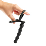 Dildo strapon din silicon fantezie pentru dublă penetrare 13,5 cm