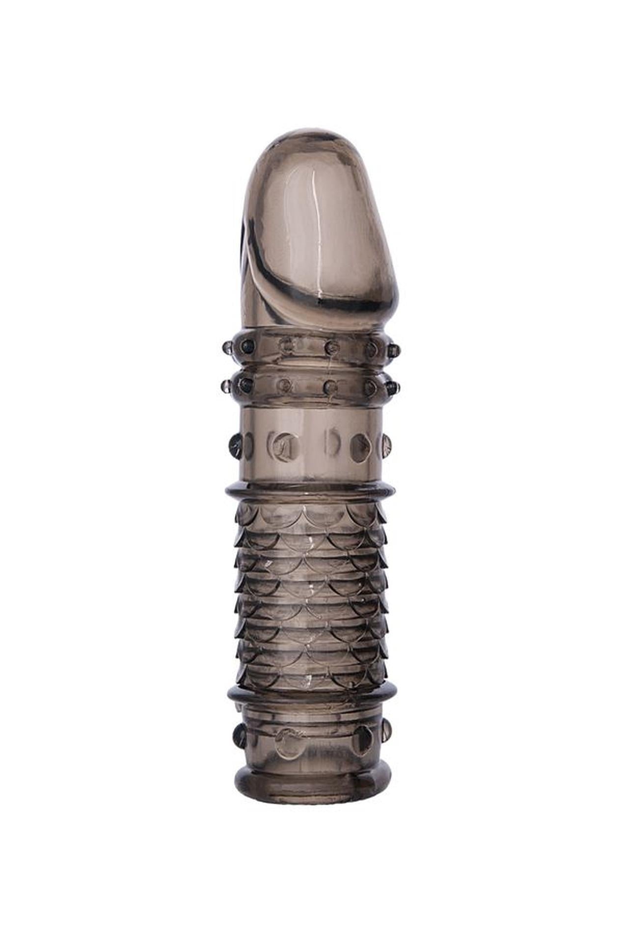 Extensie XLover ToyFa lupă transparentă neagră 13,5 cm