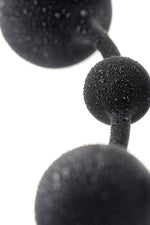 Perle anale din silicon A-Toys Coron cu 7 bile negre 36 cm
