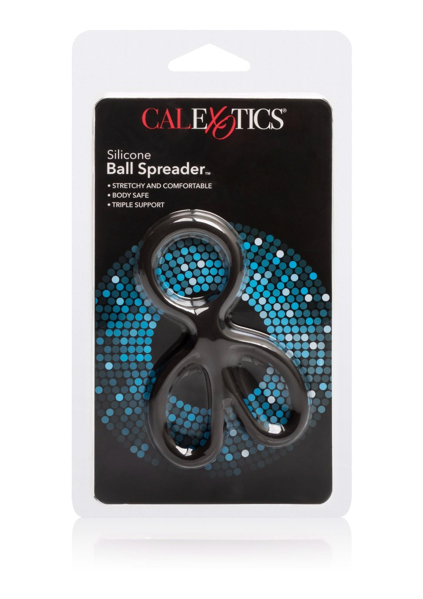 Inel pentru penis din silicon Calexotics, negru