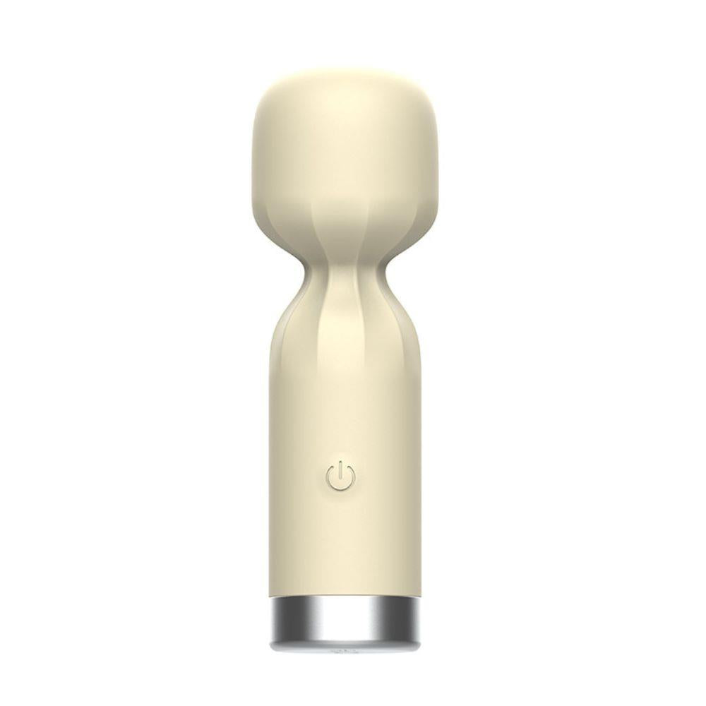 Vibrator compact Silk Pulse ecru, impermeabil 12 cm