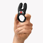 Inel vibrant pentru penis Nos XL Fun Factory, silicon negru, USB