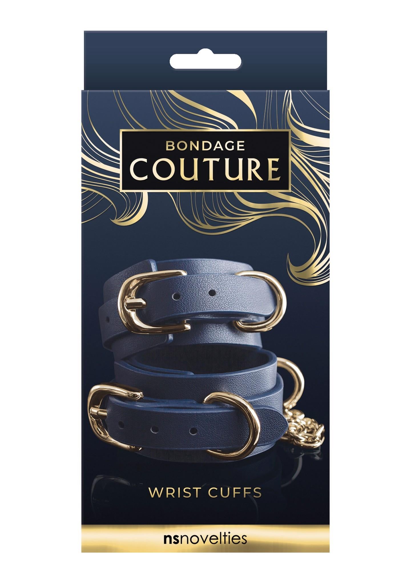 Cătușe Bondage Couture NS Novelties Albastre 29,4 cm