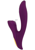 Vibrator Athena Tapping Sensation din silicon, violet, USB, 20,5 cm