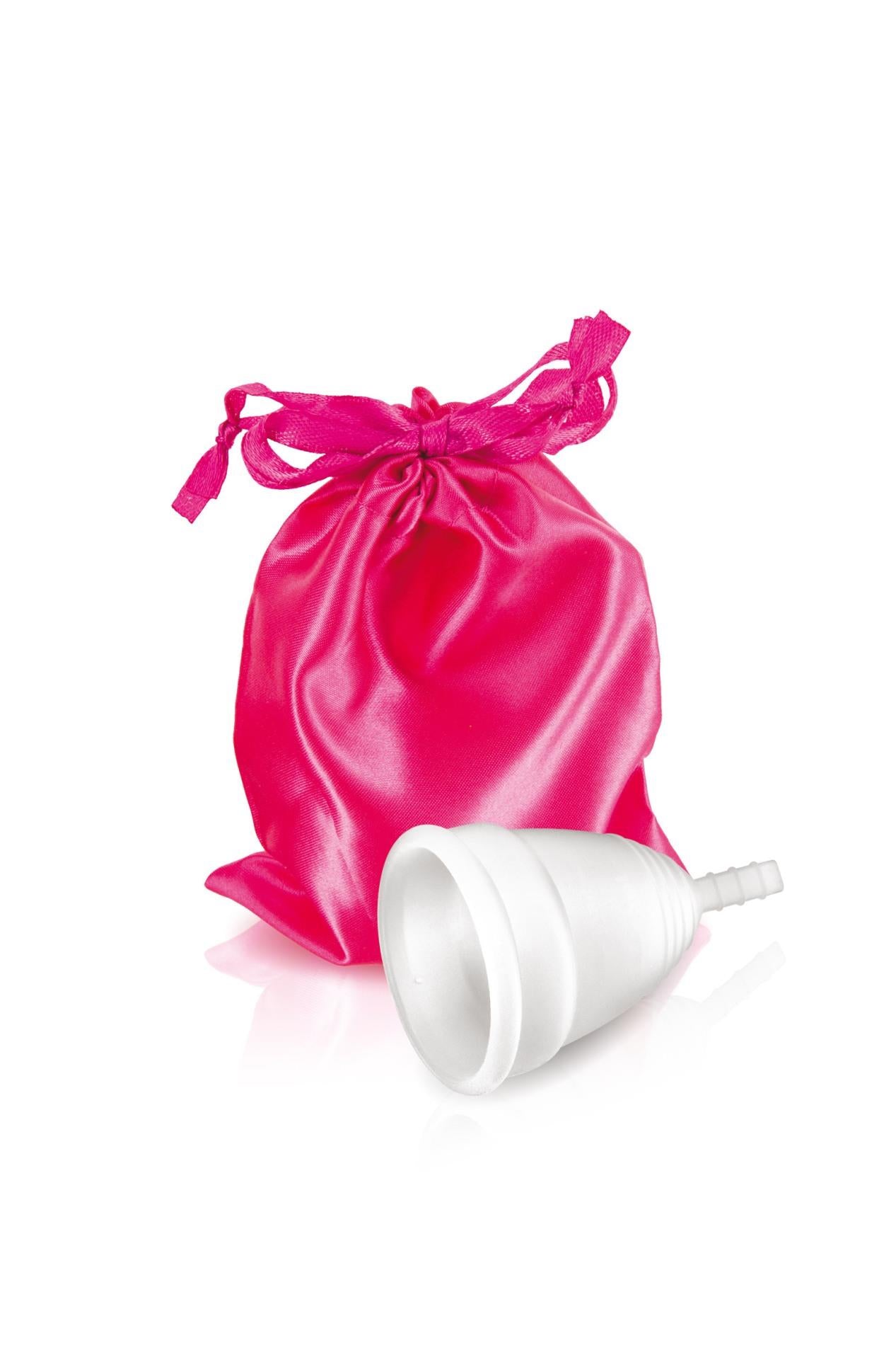 Cupă menstruală Yoba, silicon alb, S, 70 mm