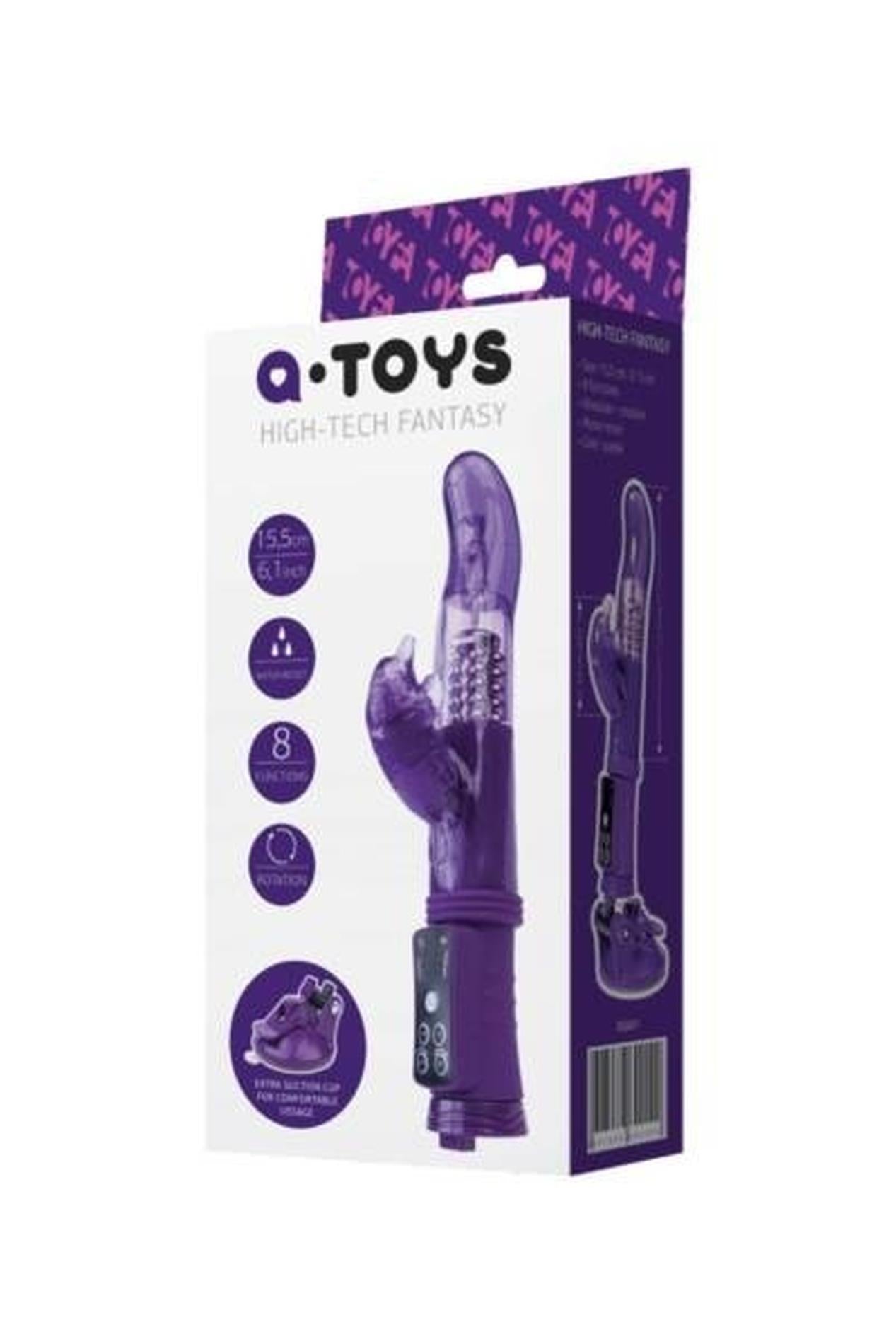 Vibrator Iepuraș TPR A Toys Mov 22,5 cm