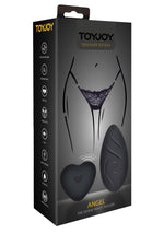 Stimulator de chiloți ToyJoy Angel, negru, cu telecomandă USB