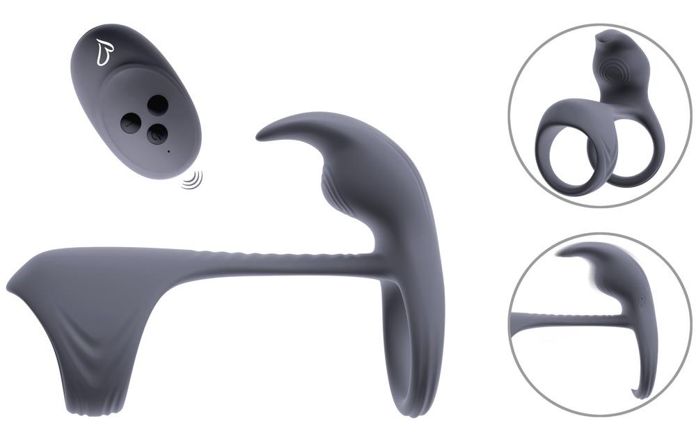 Inel vibrator Beau Coeur Vylor RC cu telecomandă USB