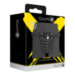 Jockstrap din piele PU Ouch, negru