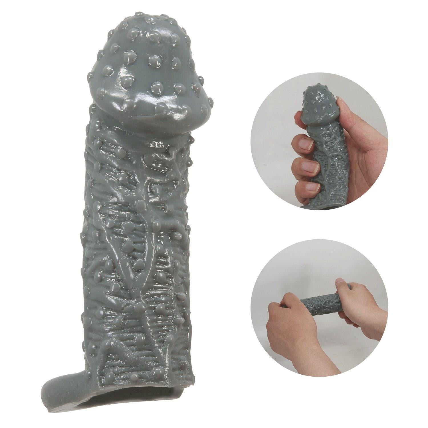 Pretty Love Fogg Extensor flexibil pentru penis cu inele de fixare