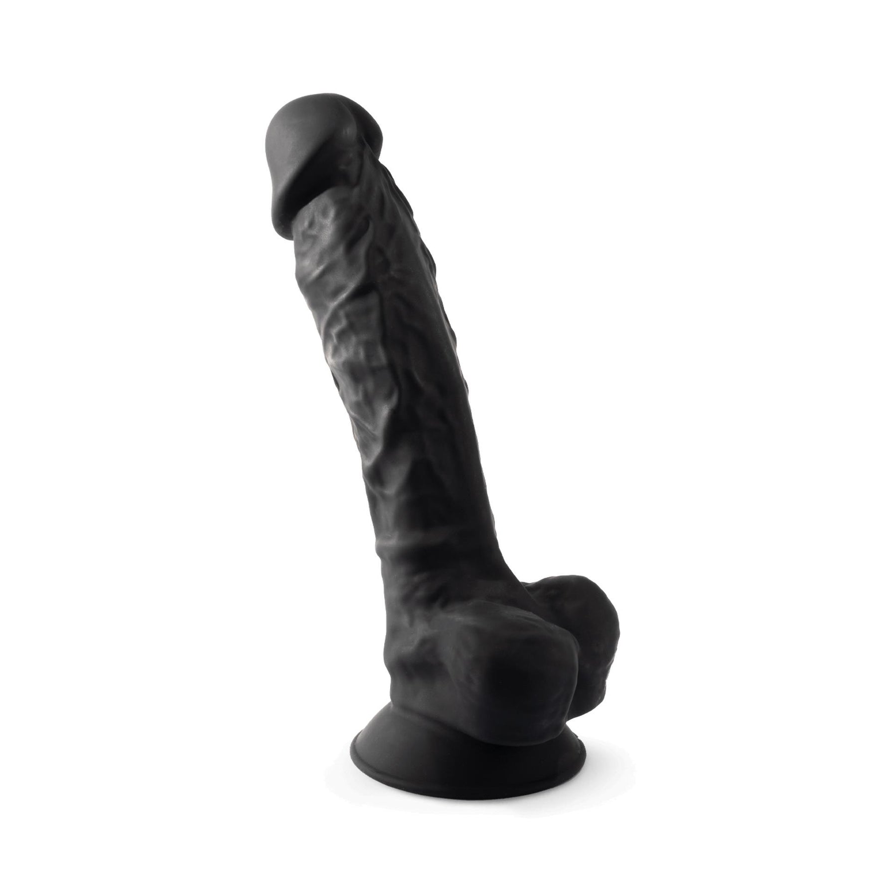 Dildo realist Silexd Model 1 Negru 20 cm