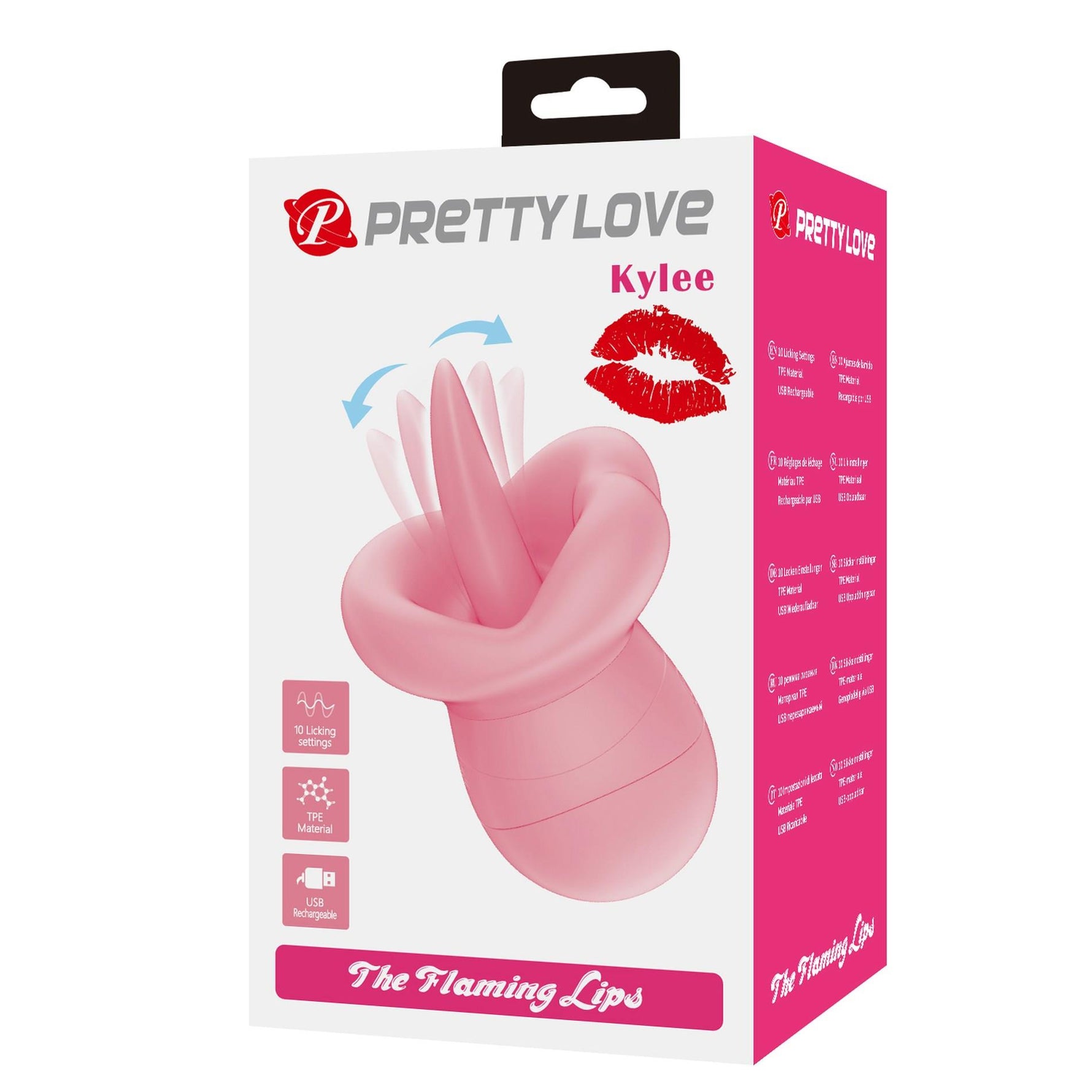 Stimulator de lins Pretty Love Kylee cu 10 moduri, USB, TPE