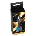 Plug anal cu inimă argintie, albastru deschis, MyLove Toys, 7 cm