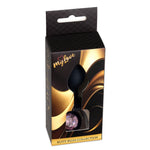 Bijuterii anale din silicon MyLove Toys, negre, mici, 7 cm