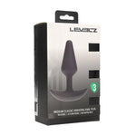 Dop anal vibrant din silicon Levelz M, negru, 12 cm