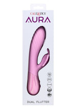 Vibrator Calexotics Aura Dual Flutter Bunny roz USB 11.5cm
