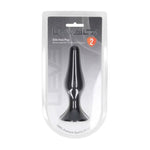 Dop anal Levelz Slim din silicon, negru, L, 12,5 cm