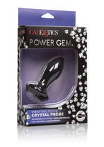 Dop anal vibrant Calexotics Petite Crystal Probe, negru, 9,5 cm