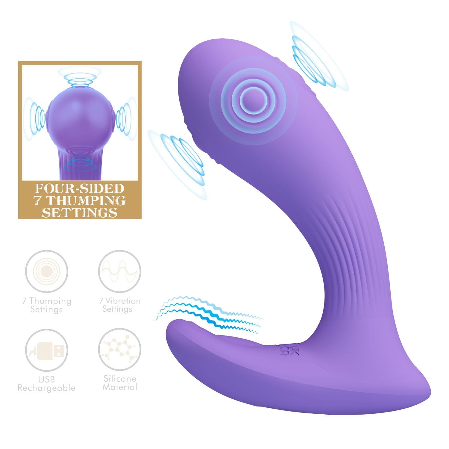 Vibrator Pretty Love Andromeda din silicon pentru punctul G