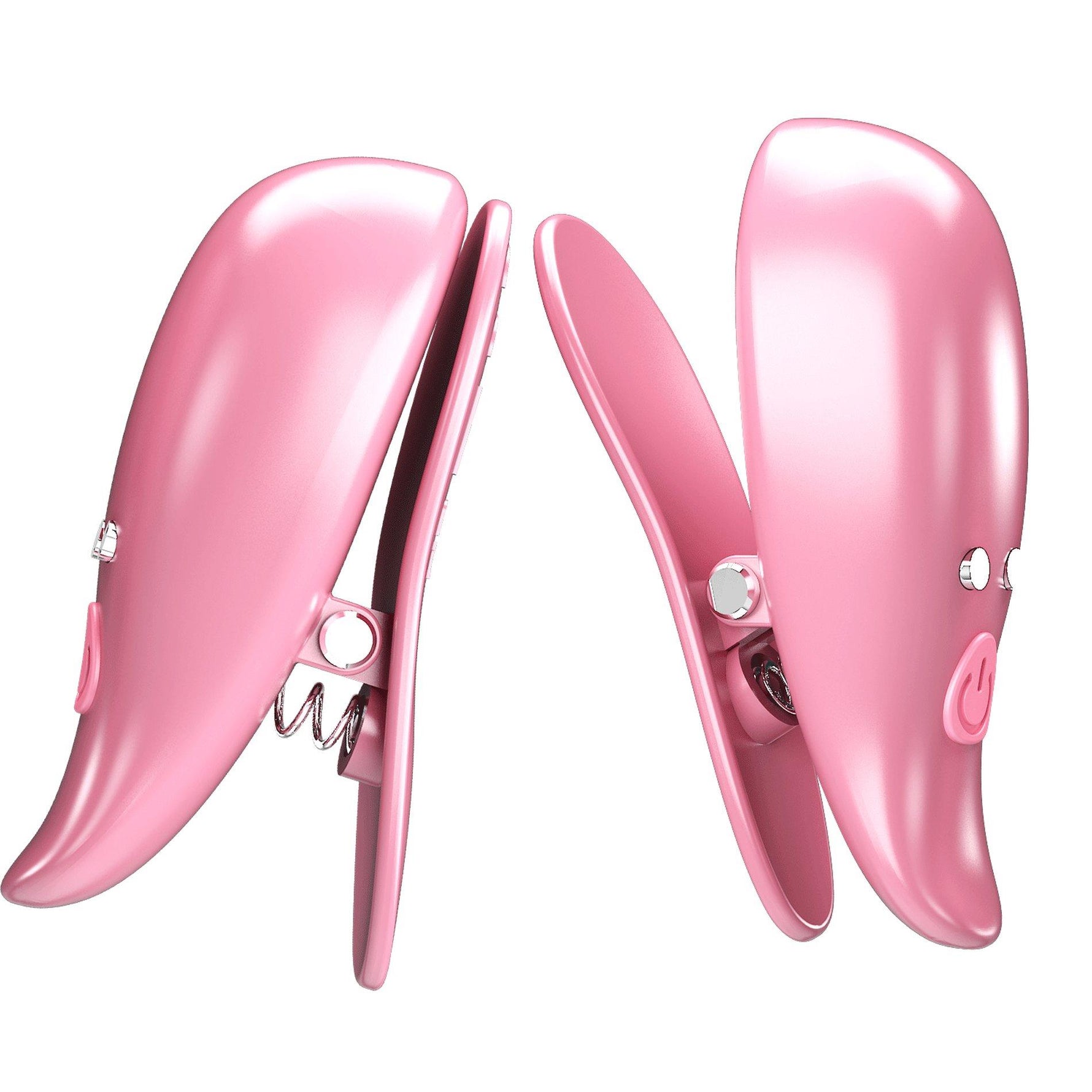 Cleme vibratoare pentru mameloane Pretty Love Leaf cu 10 funcții