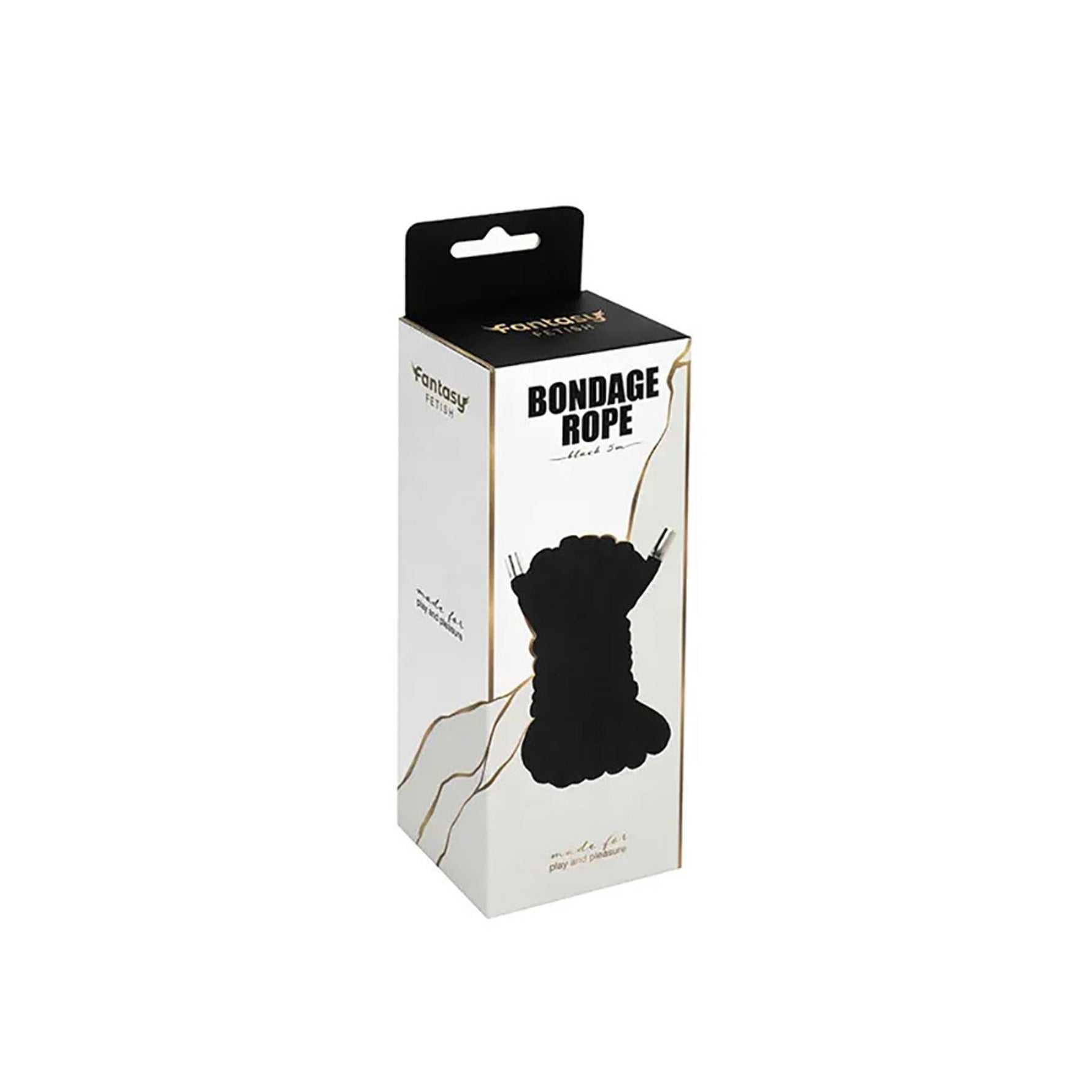 Frânghie de bondage din bumbac Fantasy 5m neagră