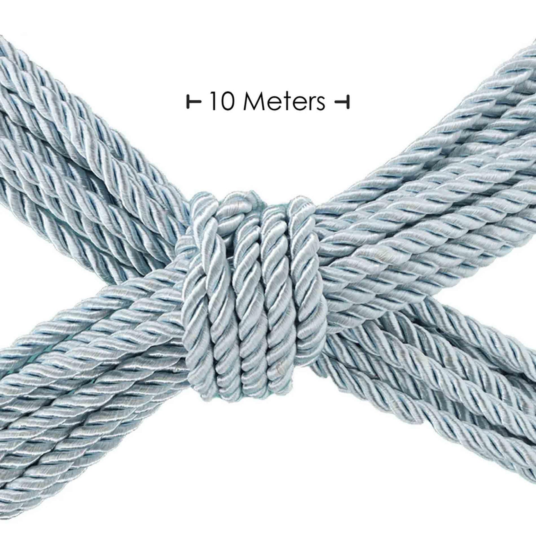 Au! Frânghie de bondage din poliester 10m albastru pudră