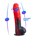 Dildo termoreactiv realist Silexd Devil 20 cm