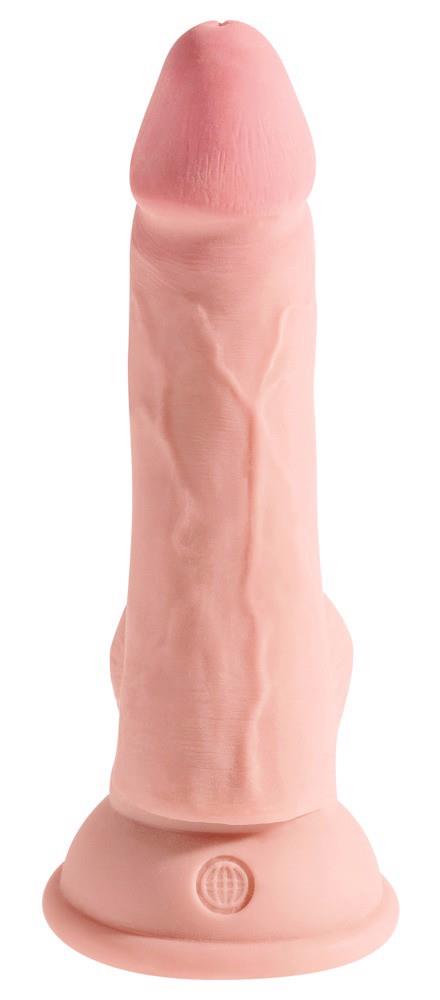Dildo King Cock Plus TPE cu testicule 20,3 cm