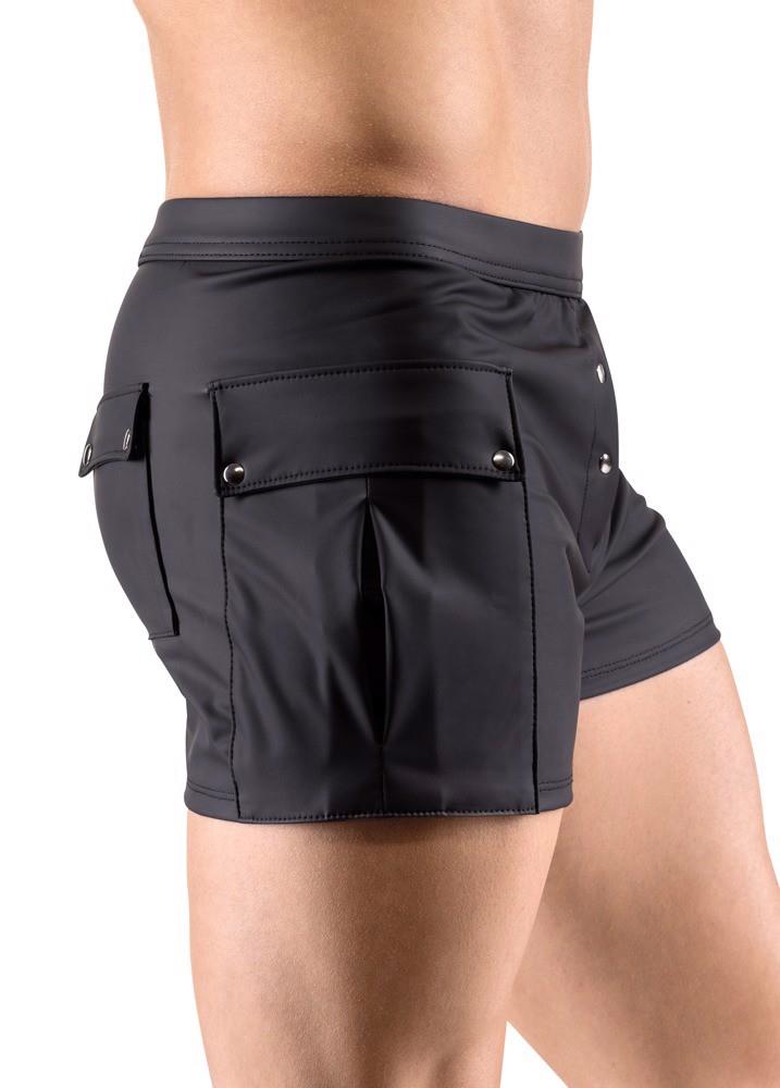 Pantaloni scurți largi Svenjoyment pentru bărbați, negri, mărimea M