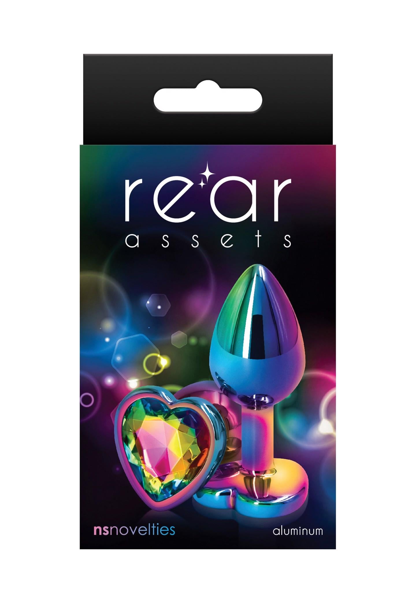 Plug anal inimă NS Novelties multicolor S 7 cm