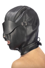 Mască BDSM cu gură deschisă și spandex, fetiș Tentation